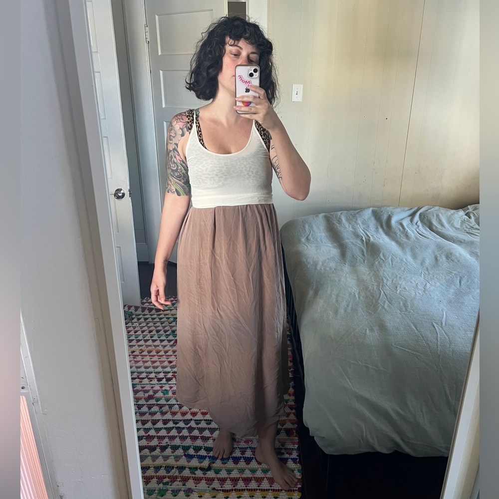 Wilfred silk spaghetti strap dress